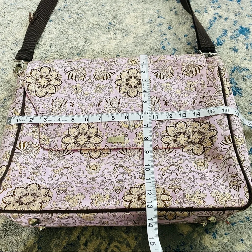 Abbi New York Fabric Crossbody Messenger Laptop Bag